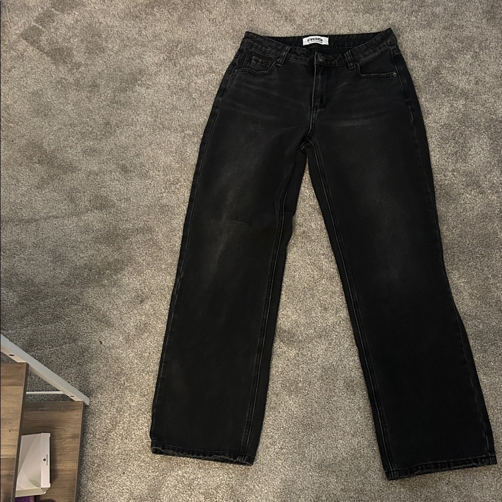 RSQ Women's Black Straight Leg Jeans
